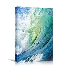signwin Canvas Wall Art Wind Wave Beach Beach...