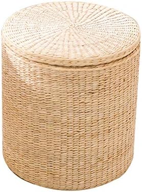 Storage Stool Straw Storage Stool Solid Wood Storage Stool