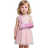 Adjustable Children's Arm Sling - Breathable Mesh Shoulder Stabilizer for Wrist/Elbow/Shoulder Injuries. This elbow support sling provides support for the wrist, elbow, and shoulder and is suitable for both the left and right arms (Pink, Medium)