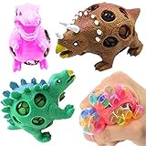 Fidget Toy Sensory Toys 3 PCS Squishy Stress Ball for Kids and Adults Anti-Stress ADHD Anxiety Relief Sensory Toy Mesh Stress Ball Promote Calm Focus Reduce Hand Wrist Pain Gel Water Beads