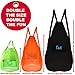 FunFitness Mesh Bag Ball Beach Toy (Green - XXL) - Large Backpack for Basketball Pool Swim