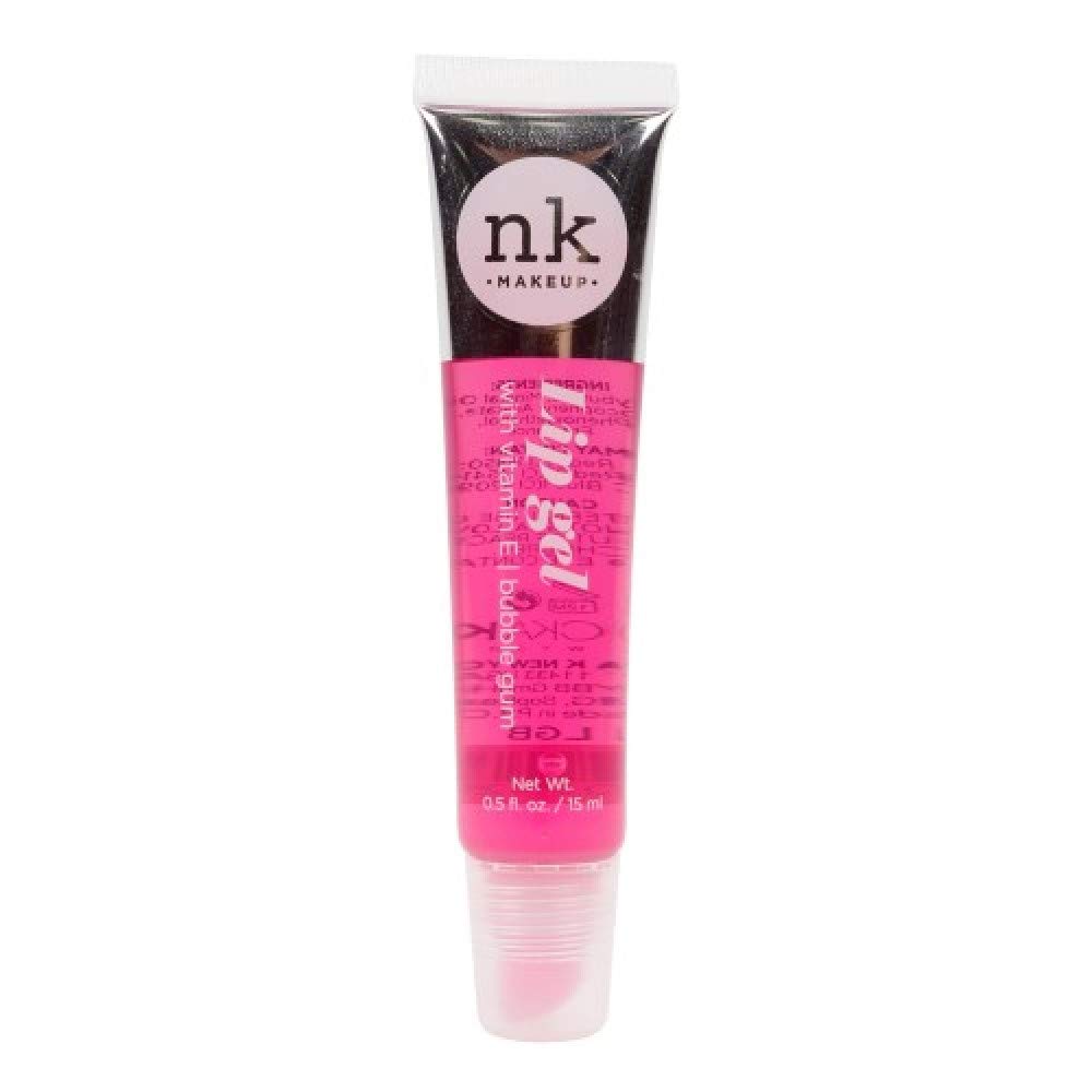 Nicka K New York 5 PACK NK Lip Gel with Vitamin E Bubble Gum, Argan, Strawberry, Cherry and Rosehip Lip Gloss