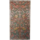 Antique Hand Carved Door Panel KALPAVRIKSHA - TREE OF Dreams- Relief Art Wall Sculpture , Wall Decor