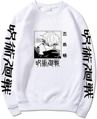 Anime Jujutsu Kaisen Gojo Satoru Sweatshirt Cool Print Casual