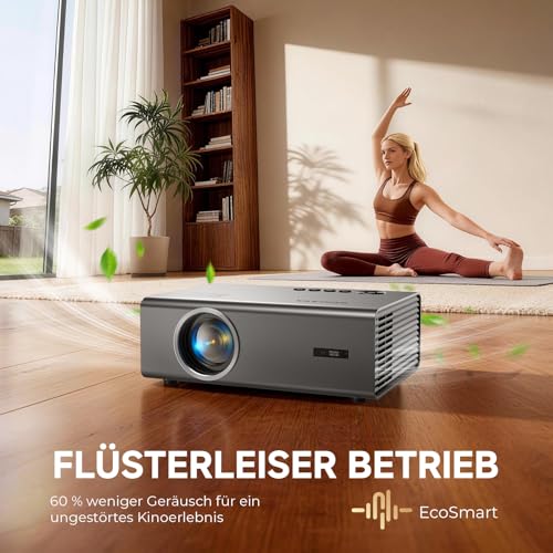 4K Smart Projector with VIDAA, Compatible with Netflix App, Dolby Audio & HDR10+, KOGATA Original AirPlay, Auto Focus, 6D Keystone, WiFi 6 & Bluetooth, Home Cinema Projector for Streaming without TV