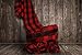 Urban Villa Buffalo Checks Kitchen Towels Set of 6 - Red/Black - 20x30 Inches - 100% Cotton - Highly Absorbent - Premium Quality - Ultra Soft - Mitered Corners