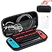 Nintendo Switch Case,Protective Hard Shell Traveler Carrying Case Compatible with Nintendo Switch with Screen Protector and Game Cartridge Holder for Nintendo Switch Console & Accessories(Black)