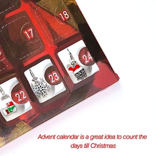 JOYPEA Advent Calendar Christmas Gifts With 22 Charms Christmas Countdown Calendar DIY Gifts For Girl Kids Women