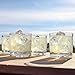 Lily's Home Unbreakable Whiskey Tumblers, Made of Shatterproof Tritan Plastic and Ideal for Indoor and Outdoor Use, Reusable (10oz each, Set of 4)