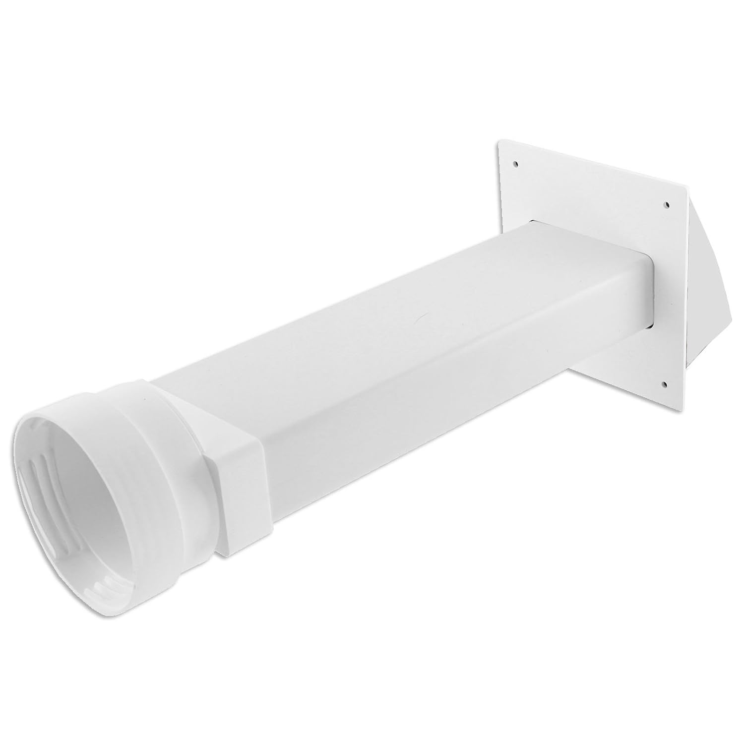 SPARES2GO Exterior Wall Venting Kit Extension Hose For White Knight Tumble Dryers White 4 102mm