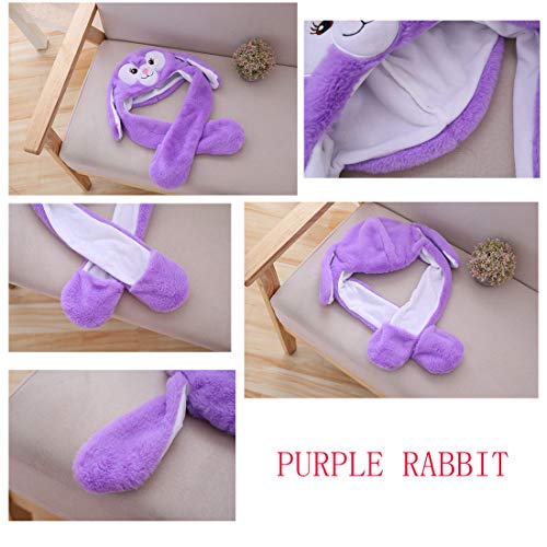 image for Debbieicy Lovely Costume Props Plush Bunny Hat Cute Animal with Movabl