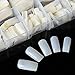 TAKIYA 500pcs False Nails Full Cover French Acrylic Style Artificial Nail Tips & Box (Natural)