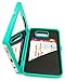 Bastex Galaxy S7 Edge Case, Teal Hidden Back Mirror Wallet Case with Stand Feature and Card Holder for Samsung Galaxy S7 Edge G935