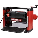 CRAFTSMAN Planer, 15 Amp, For Benchtops, Two Knife Solid Steel Cutter Head (CMEW320)