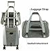 Mr. Peanut's Airline Approved Soft Sided Pet Carrier, Luxury Travel Tote with Premium Self Locking Zippers, Plush Faux Fleece Bedding with a Sturdy Plywood Base, 18LX10.5WX11 H (Twilight Gray)