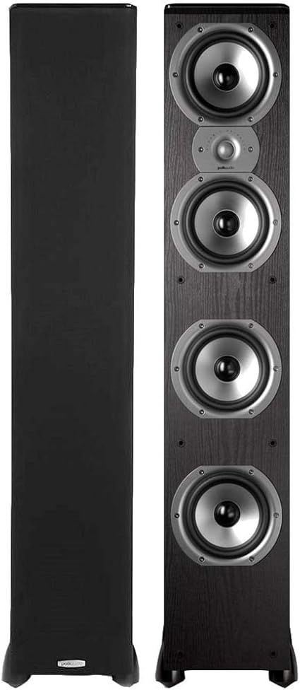 Polk Audio Tsi500 High Performance Tower Speakers With Four 6 1 2 Drivers Pair Black