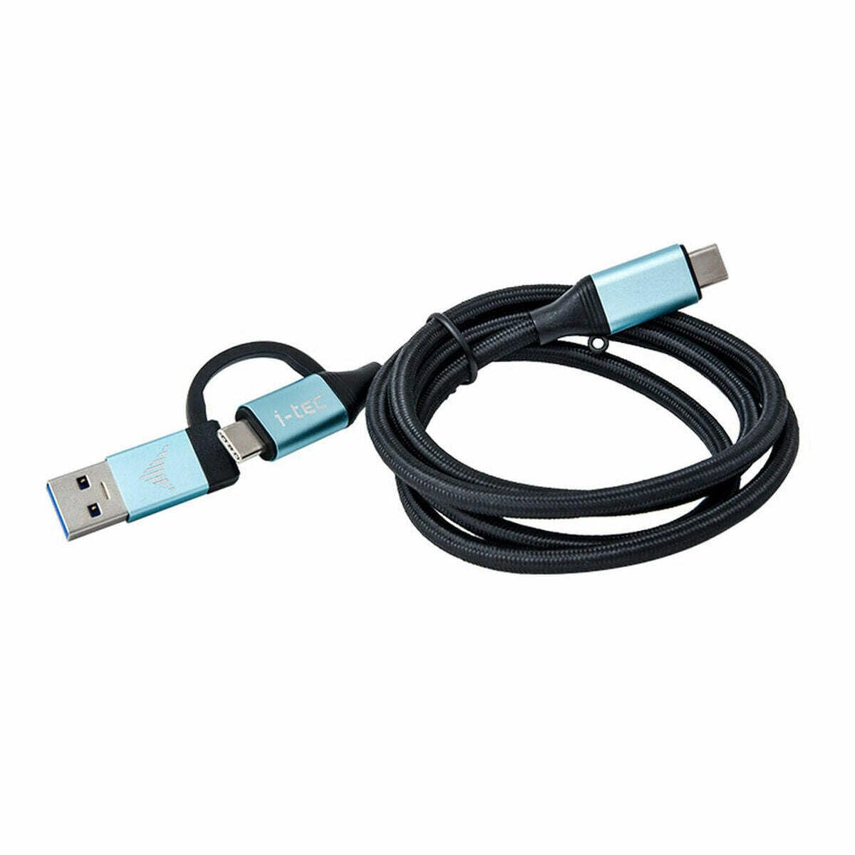 i-tec USB-C to USB-C Cable with Integrated USB 3.0 Adapter, 1m