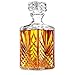 Paksh Novelty Italian-Crafted Glass Whiskey Decanter, 33.75 oz - Airtight Stopper