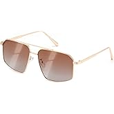 FEISEDY Vintage Polarized Aviator Sunglasses Men Women Classic American Gradient Lens UV400 Protection B0273