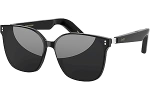 GetD Wireless Bluetooth Sunglasses for Men and Women,Smart Sunglasses Open Ear Voice Control and Calling with Speakers,Smart Audio Glasses for Traveling Driving