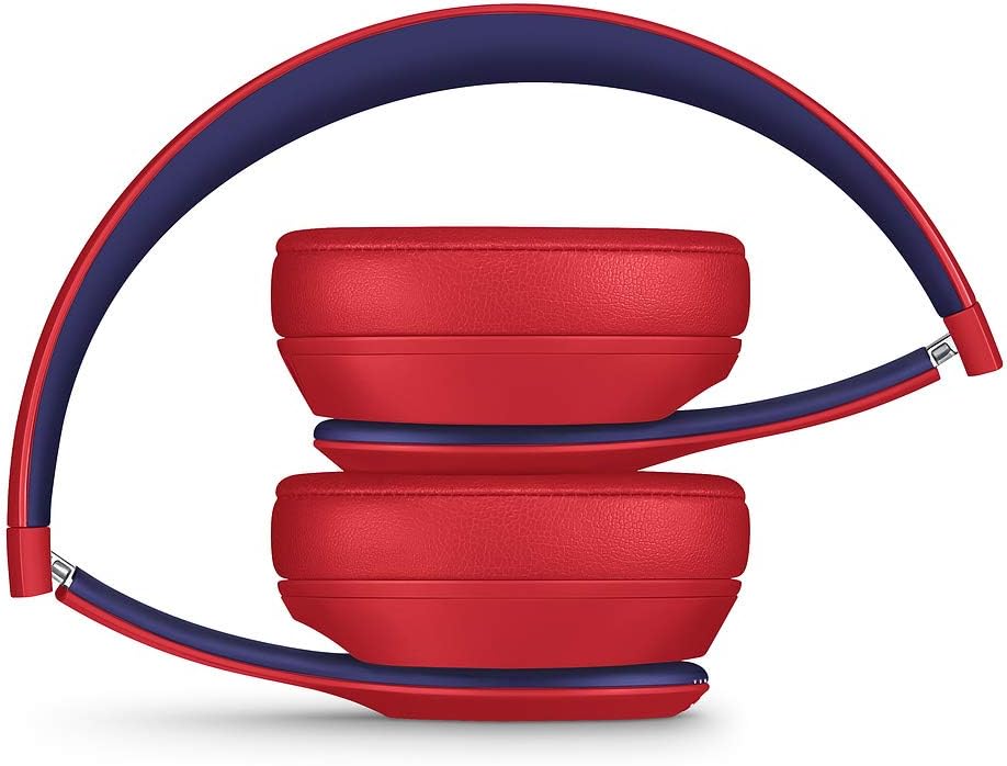 Beats Solo3 Wireless On-Ear Headphones - Apple W1 Headphone Chip, Class 1 Bluetooth, 40 Hours Of Listening Time - Club Red (Latest Model)