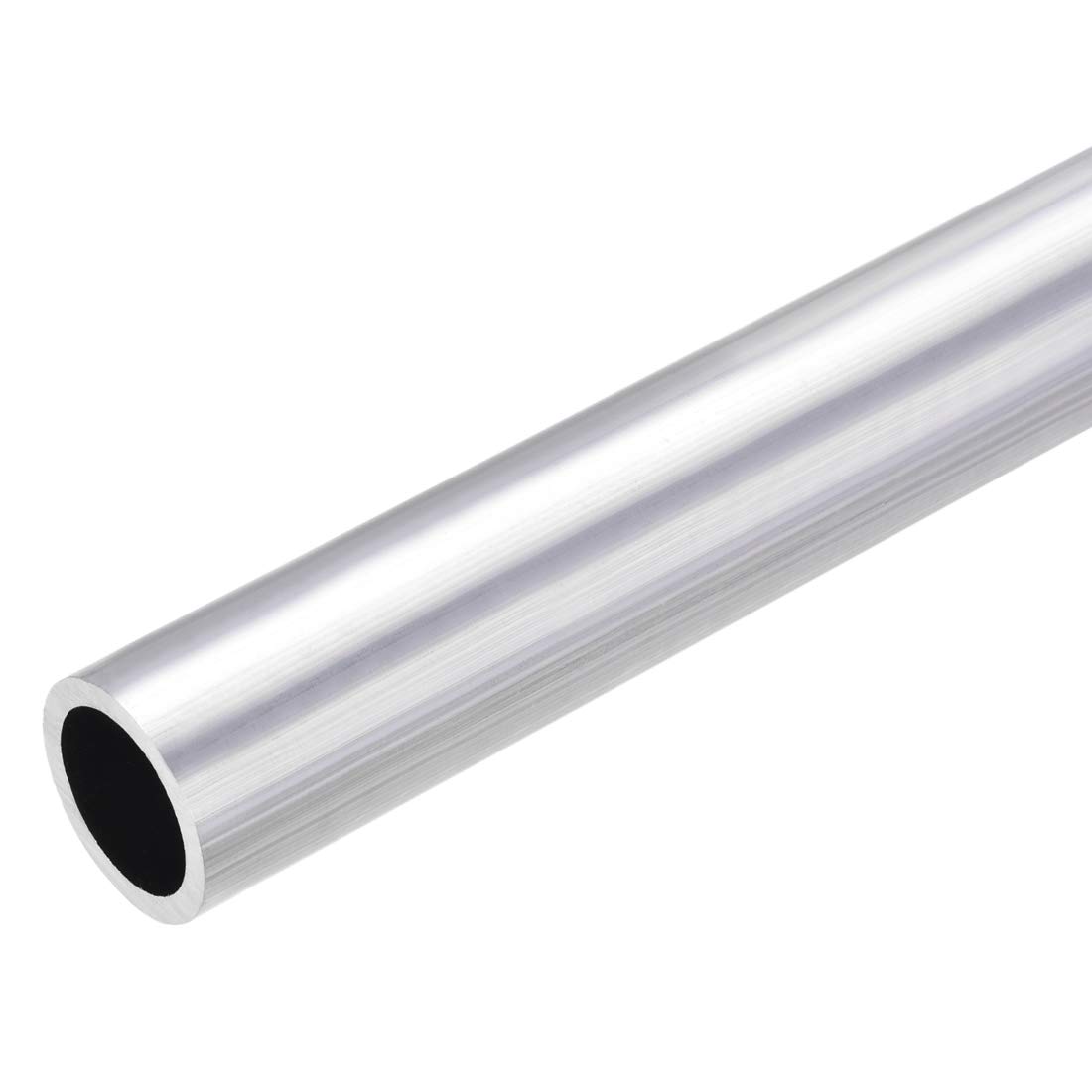 sourcing map 6063 Aluminum Round Tube, 27mm OD 21mm Inner Dia 300mm Length Seamless Straight Tubing