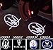 DELEIKA 2017 Maserati LOGO Car door LED logo projector Light ghost shadow light For Quattroporte Ghibli GranTurismo GranCabrio Levante (Ghibli, LOGO:3)