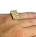 NewAgeBling Icy Nugget 14k Gold Tone AAA Cz Hip Hop Pinky Ring Size 5-13