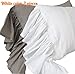 Queen's House Linen Pillowcases King Size White Shams Pillow Covers Set of 2-White