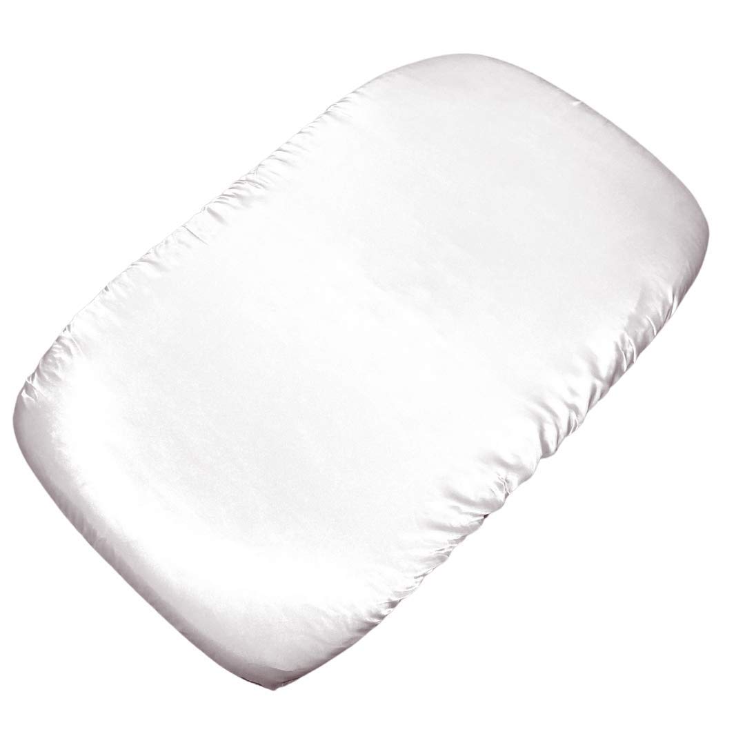 MANE by TIM & TAM SATIN CRIB Fitted Sheet (White) — image 1