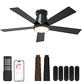 CubiCubi Ceiling Fans with Lights - 42" Low Profile