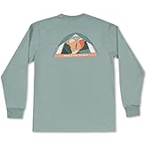 Southern Marsh Men’s Altitude - Tent T-Shirt – Long Sleeve Casual Graphic Tee