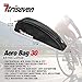 TriSeven Aero 30 Carbon Cycling Frame Bag – Lightweight Storage for Triathlons & MTB | Holds Large Cell Phones, Wallets, 10 Gels, Pump, Tools and More!thumb 1