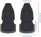 AUTOYOUTH Universal Front Car Seat Covers Pair Waterproof Faux Leather Airbag view 8