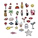 Souarts 31PCS Patches Assorted Heart Star Embroidered Sew Iron On Applique Patches Set for DIY Crafts