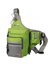anglerbasics bolsa de hombro de aparejos de pesca bolsa de pecho bolsa crossbody bolsa de mensajero Sling Bolsas Deportes al aire última intervensión senderismo viajes