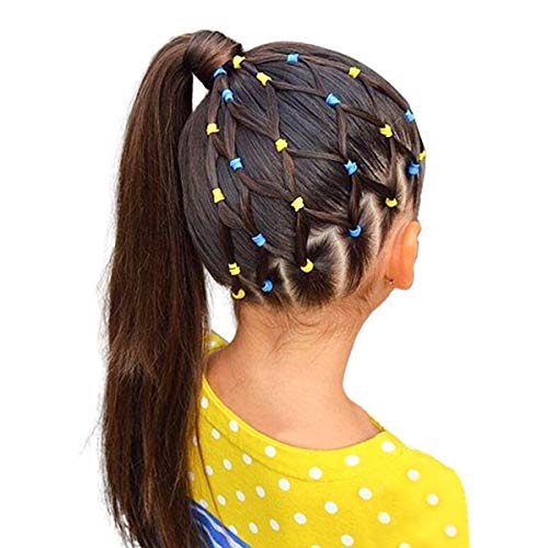 WillingTee 300 Pieces Multicolor Tiny Baby Girls Hair Ties No Crease Hair Bands Ponytail Holder Hair Accessories for Girls Infants Toddlers Kids and Children
