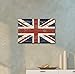 wall26 Canvas Print Wall Art United Kingdom British Flag on Vintage Retro Wood Panels Pop Culture Cultural Digital Art Modern Art Traditional Colorful for Living Room, Bedroom, Office - 16
