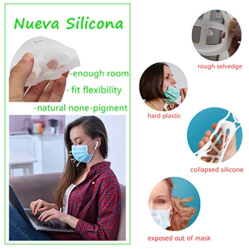 6PCS Upgrade Mask Inserts for Breathing RoomSilicone Cool turtle mask insert for cloth mask as