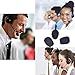 GCOA 80 Pack Headset Microphone Windscreens - Microphone Foam Cover for Lapel, Lavalier, and Microphones, Mini Size,Black