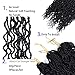 18inch 9 piece/lot Lightweight Kinky Curly Senegal Twist Goddess Crochet Hair Synthetic Hair Extension Wavy Senegalese Twist Hair Crochet Braids(#1B)