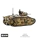 Warlord Bolt Action Char B1 Bis Tank 1:56 Tabletop Miniatures - Plastic Paintable Miniature WWII Soldiers Set, Unpainted Table Top 28mm Military Minifigures for Adults - Gaming Figurines Pack