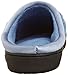 Isotoner Women's Microterry PillowStep Satin Cuff Clog Slippers, Denim, 8.5-9 B(M) US