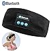 Bluetooth Music Sports Headband - Lavince Wireless Bluetooth Stereo Headband Headphones Headset Earbuds for Sport Running Yoga Sleeping Black