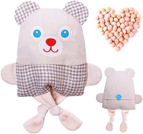 Microwavable baby heating pad with Cherry Pit - Small Bear Soft Linen Doll