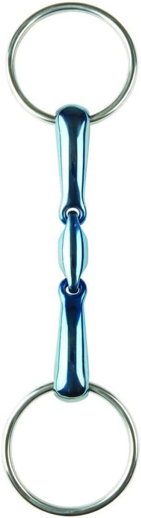 JP Blue Steel Oval Link Loose Ring Snaffle Bit