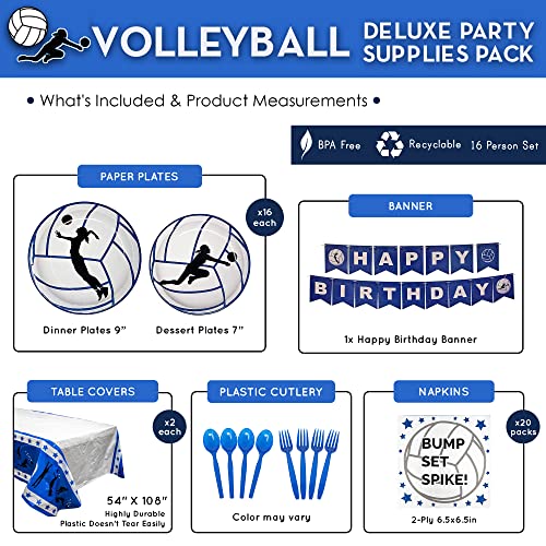 Volleyball Deluxe Party Packs (for 16 Guests!), Volleybal Party