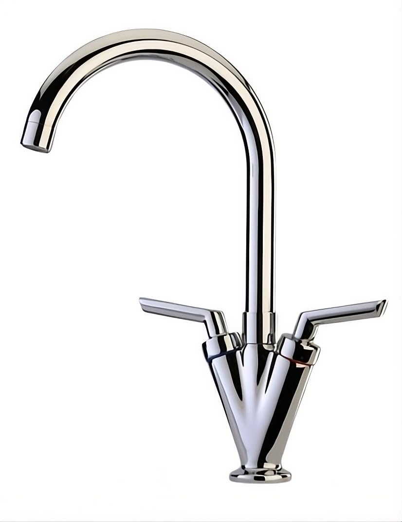 Quarter Turn Mixer Twin Lever Monobloc Tap