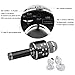 Wireless Portable Karaoke Microphone - 2018 New design Instagram 5000+Likes Bluetooth Karaoke Microphone/Handheld Cellphone Karaoke Player for iPhone or Android Smartphone & PC (Black)