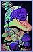 ERGOUP Poster Revolution Alice in Wonderland Dreaming Flocked Blacklight Poster Art Print 23 x 34in